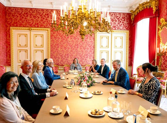 02-06-2026 Palace Queen Maxima and King Willem-Alexander during a meeting with 10 Dutch citizens for an in-depth conversation, about their letters send to the royals, at palace Noordeinde in The Hague. Â  Copyright: xPPEx