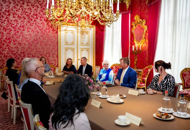 02-06-2026 Palace Queen Maxima and King Willem-Alexander during a meeting with 10 Dutch citizens for an in-depth conversation, about their letters send to the royals, at palace Noordeinde in The Hague. Â  Copyright: xPPEx