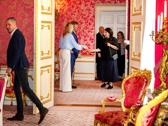 02-06-2026 Palace Queen Maxima and King Willem-Alexander during a meeting with 10 Dutch citizens for an in-depth conversation, about their letters send to the royals, at palace Noordeinde in The Hague. Â  Copyright: xPPEx