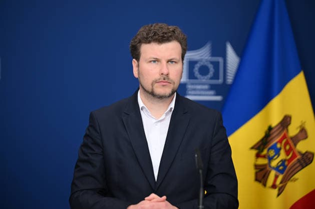 EU and Moldovan officials hold joint press conference in Brussels BRUSSELS, BELGIUM - JUNE 02: European Commission Executive Vice-President for Social Rights and Skills, Quality Jobs and Preparedness Roxana Minzatu (not seen), Moldova’s Minister of Labour and Social Protection Natalia Plugaru (not seen), and Moldova’s Minister of Education and Research Dan Perciun deliver a joint press statement in Brussels, Belgium, on June 02, 2026. Dursun Aydemir Anadolu Brussels Belgium. Editorial use only. Please get in touch for any other usage.  Copyright: x2026xAnadoluxDursunxAydemirx