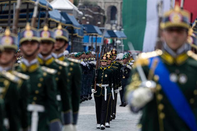 June 2, 2026, Roma, Italia: The annual military parade on the occasion of the 80th anniversary of Republic Day (Festa della Repubblica) at the Fori Imperiali, Rome, Italy, 02 June 2026. Republic Day is a national day of celebration established to commemorate the founding of the Italian Republic. It is celebrated every year on 02 June, the date of the institutional referendum of 1946, with the main celebration taking place in Rome. ANSA MASSIMO PERCOSSI (parata militare) Roma Italia  - ZUMAa110 20260602_zaf_a110_008 Copyright: xMassimoxPercossix