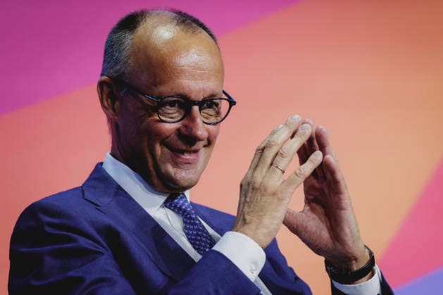 Friedrich Merz (CDU), Bundeskanzler, aufgenommen beim Ostdeutschen Wirtschaftsforum in Bad Saarow, 02.06.2026. Bad Saarow Deutschland *** Friedrich Merz CDU , Federal Chancellor, photographed at the East German Economic Forum in Bad Saarow, 02 06 2026 Bad Saarow Germany Copyright: xFlorianxGaertnerx
