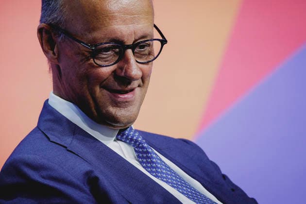 Friedrich Merz (CDU), Bundeskanzler, aufgenommen beim Ostdeutschen Wirtschaftsforum in Bad Saarow, 02.06.2026. Bad Saarow Deutschland *** Friedrich Merz CDU , Federal Chancellor, photographed at the East German Economic Forum in Bad Saarow, 02 06 2026 Bad Saarow Germany Copyright: xFlorianxGaertnerx