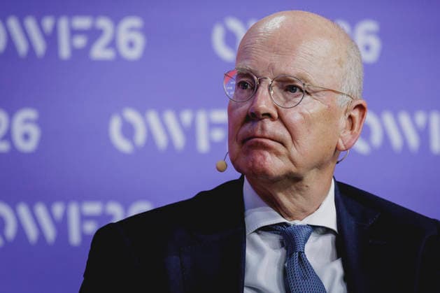 Martin Blessing, Beauftragter des Bundeskanzlers fuer Investitionen in Deutschland und Aufsichtsratsvorsitzender bei Germany Trade and Invest GmbH und Danske Bank A S, aufgenommen beim Ostdeutschen Wirtschaftsforum in Bad Saarow, 02.06.2026. Bad Saarow Deutschland *** Martin Blessing, Federal Chancellors Representative for Investments in Germany and Chairman of the Supervisory Board of Germany Trade and Invest GmbH and Danske Bank A S, recorded at the East German Economic Forum in Bad Saarow, 02 06 2026 Bad Saarow Germany Copyright: xFlorianxGaertnerx