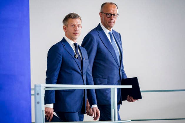 Friedrich Merz (CDU), Bundeskanzler, und Peter Magyar, Ministerpraesident von Ungarn, geben im Bundeskanzleramt eine Pressekonferenz. Berlin, 02.06.2026. Berlin Deutschland *** Friedrich Merz CDU , Federal Chancellor, and Peter Magyar, Prime Minister of Hungary, give a press conference at the Federal Chancellery Berlin, 02 06 2026 Berlin Germany Copyright: xThomasxTrutschelx