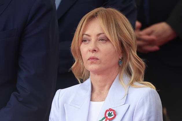 Italy marks 80th anniversary of Republic Day ROME, ITALY, JUNE 02: Italian Premier Giorgia Meloni attends the military parade on the occasion of the 80th anniversary of the Italian Republic in Rome, Italy, on June 02, 2026. Riccardo De Luca Anadolu Rome Italy. Editorial use only. Please get in touch for any other usage.  Copyright: x2026xAnadoluxRiccardoxDexLucax