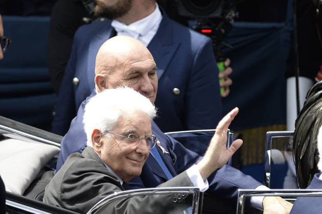 Foto IPP Marco Mattei Roma 02 06 2026 80 Anniversario della Festa della Repubblica la Rivista Militare ai Fori Imperiali nella foto Sergio Mattarella Italy Photo Press - World Copyright . *** Photo IPP Marco Mattei Rome 02 06 2026 80 Anniversary of Republic Day the Military Review at the Imperial Forums in the photo Sergio Mattarella Italy Photo Press World Copyright 