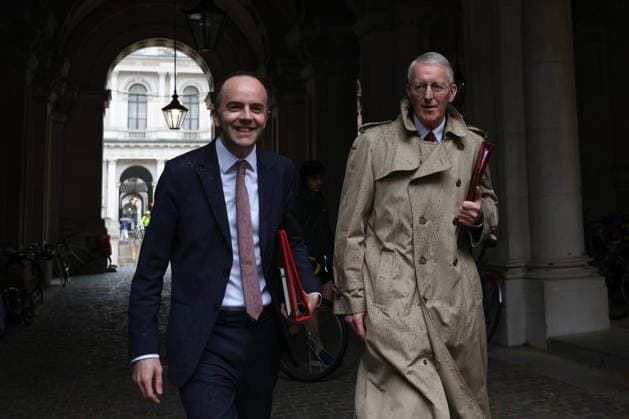 Cabinet Meeting in Downing Street in London LONDON, UNITED KINGDOM - JUNE 02: Secretary of State for Health and Social Care James Murray and Secretary of State for Northern Ireland Hilary Benn (R) arrive in Downing Street to attend the weekly Cabinet meeting in London, United Kingdom on June 02, 2026. Zeynep Demir Anadolu London United Kingdom. Editorial use only. Please get in touch for any other usage.  Copyright: x2026xAnadoluxZeynepxDemirx