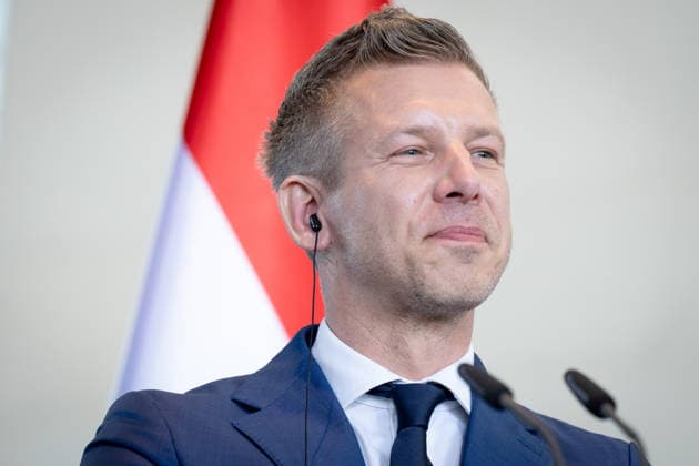 Ministerpräsident, Péter Magyar Berlin, Bundeskanzleramt, Pressekonferenz, Ministerpräsident, Ungarn, Péter Magyar Berlin Berlin GER *** Prime Minister, Péter Magyar Berlin, Federal Chancellery, Press conference, Prime Minister, Hungary, Péter Magyar Berlin Berlin GER