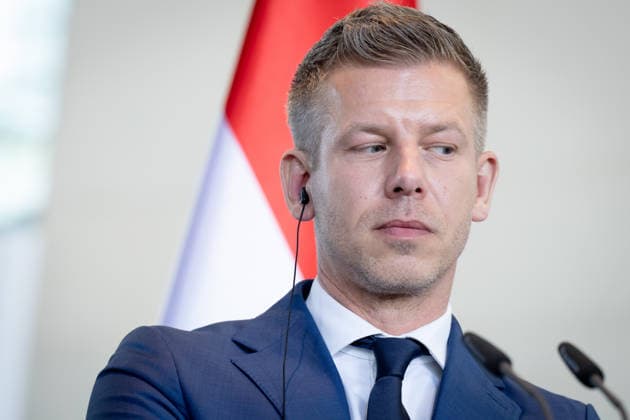 Ministerpräsident, Péter Magyar Berlin, Bundeskanzleramt, Pressekonferenz, Ministerpräsident, Ungarn, Péter Magyar Berlin Berlin GER *** Prime Minister, Péter Magyar Berlin, Federal Chancellery, Press conference, Prime Minister, Hungary, Péter Magyar Berlin Berlin GER