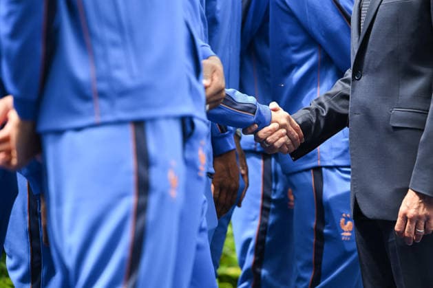 French President Emmanuel Macron Visits National Football Centre Ahead of 2026 FIFA World Cup French President Emmanuel Macron and First Lady Brigitte Macron visit the National Football Centre in Clairefontaine, near Paris, on June 2, 2026. Ahead of the 2026 FIFA World Cup, the President met players and coaching staff of the France men’s national football team to express his support. He also met members of the France women’s national team as they prepared for upcoming FIFA Women’s World Cup 2027 qualifying matches. Photo by Jeanne Accorsini Pool ABACAPRESS.COM Clairefontaine France  Copyright: xAccorsinixJeanne Pool ABACAx