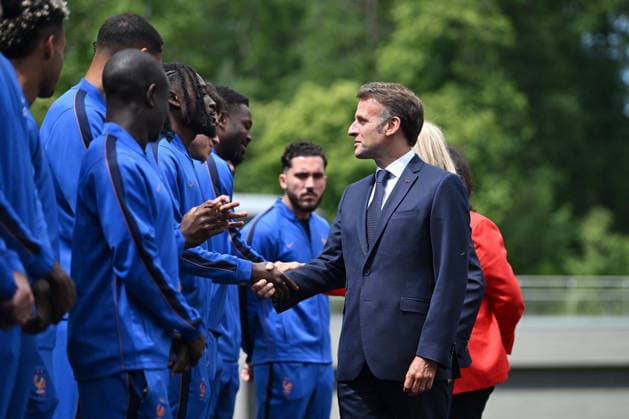 French President Emmanuel Macron Visits National Football Centre Ahead of 2026 FIFA World Cup French President Emmanuel Macron and First Lady Brigitte Macron visit the National Football Centre in Clairefontaine, near Paris, on June 2, 2026. Ahead of the 2026 FIFA World Cup, the President met players and coaching staff of the France men’s national football team to express his support. He also met members of the France women’s national team as they prepared for upcoming FIFA Women’s World Cup 2027 qualifying matches. Photo by Jeanne Accorsini Pool ABACAPRESS.COM Clairefontaine France  Copyright: xAccorsinixJeanne Pool ABACAx