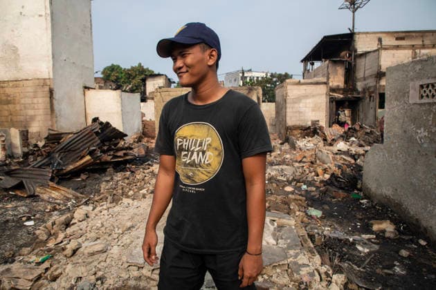 Aftermath Fire In Jakarta Smoldering debris and gutted structures are seen in the aftermath of a fire that swept through a residential area in Kemayoran, Central Jakarta, Indonesia, on June 2, 2026. Emergency crews and residents remain on the scene assessing the damage. Jakarta Jakarta Indonesia  Copyright: xDonalxHusnix originalFilename: husni-aftermat260602_npGyd.jpg