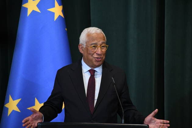 Antonio Costa holds joint press conference with Edi Rama in Tirana TIRANA, ALBANIA - JUNE 2: European Council President Antonio Costa holds joint press conference with Albanian Prime Minister Edi Rama (not seen) in Tirana, Albania on June 2, 2026. Olsi Shehu Anadolu Tirana Albania. Editorial use only. Please get in touch for any other usage.  Copyright: x2026xAnadoluxOlsixShehux
