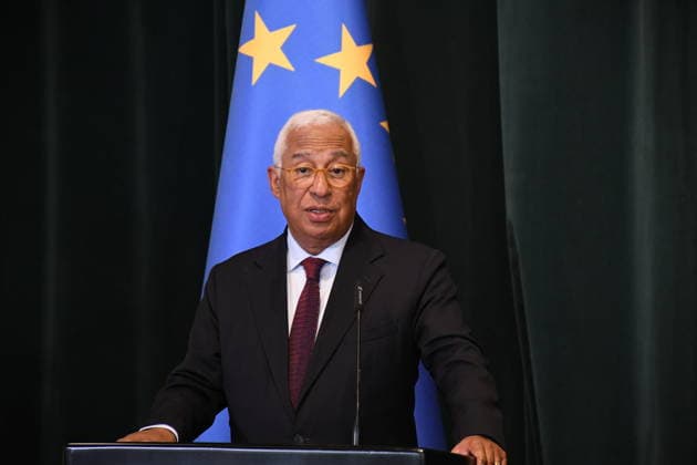 Antonio Costa holds joint press conference with Edi Rama in Tirana TIRANA, ALBANIA - JUNE 2: European Council President Antonio Costa holds joint press conference with Albanian Prime Minister Edi Rama (not seen) in Tirana, Albania on June 2, 2026. Olsi Shehu Anadolu Tirana Albania. Editorial use only. Please get in touch for any other usage.  Copyright: x2026xAnadoluxOlsixShehux