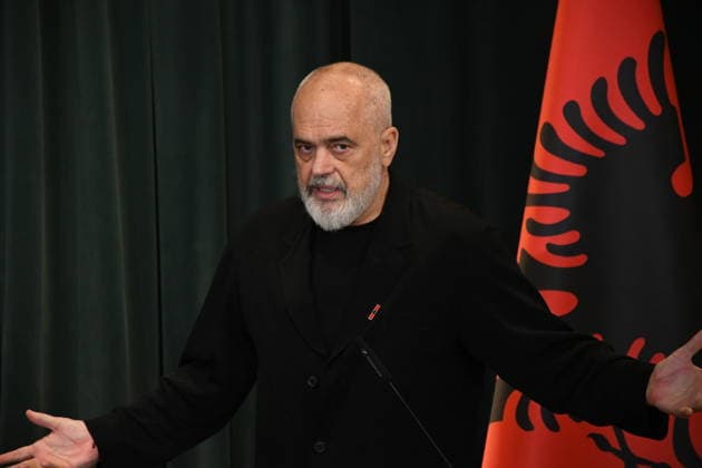 Antonio Costa holds joint press conference with Edi Rama in Tirana TIRANA, ALBANIA - JUNE 2: European Council President Antonio Costa (not seen) holds joint press conference with Albanian Prime Minister Edi Rama in Tirana, Albania on June 2, 2026. Olsi Shehu Anadolu Tirana Albania. Editorial use only. Please get in touch for any other usage.  Copyright: x2026xAnadoluxOlsixShehux