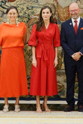 02-06-2026 Queen Letizia receives during a meeting with the representation of the online community and training platform Mamis Digitales , at the palace Zarzuela in Madrid. No Spain Â  Copyright: xPPEx