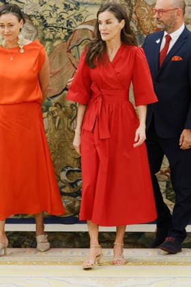 02-06-2026 Queen Letizia receives during a meeting with the representation of the online community and training platform Mamis Digitales , at the palace Zarzuela in Madrid. No Spain Â  Copyright: xPPEx