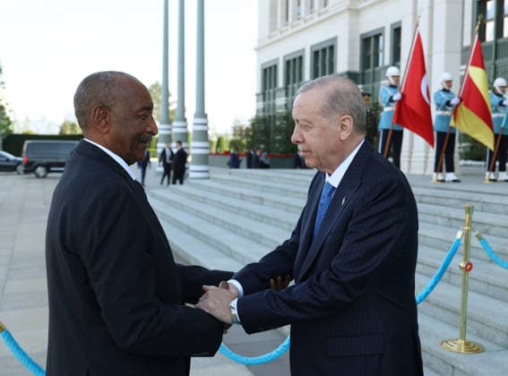 Turkish President Recep Tayyip Erdogan ANKARA, TURKIYE - JUNE 02: (----EDITORIAL USE ONLY MANDATORY CREDIT - TURKISH PRESIDENCY MUSTAFA KAMACI HANDOUT - NO MARKETING NO ADVERTISING CAMPAIGNS - DISTRIBUTED AS A SERVICE TO CLIENTS----) Turkish President Recep Tayyip Erdogan welcomes Head of Sudan’s Transitional Sovereignty Council Abdel Fattah al-Burhan with an official welcoming ceremony at the Presidential Complex in Ankara, Turkiye on June 02, 2026. Turkish Presidency Mustafa Kamaci Handout Anadolu Ankara Turkey. Editorial use only. Please get in touch for any other usage.  Copyright: x2026xAnadoluxTurkishxPresidencyx xMustafaxKamacix xHandoutx