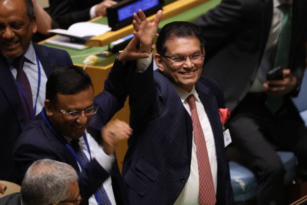 June 2, 2026, New York, New York, USA: KHALILUR RAHMAN of Bangladesh is elected President of the 81st session of the UN General Assembly with 99 votes during a plenary meeting at UNHQ in New York. ANDREAS KAKOURIS of Cyprus received 91 votes. New York USA  - ZUMAo116 20260602_znp_o116_002 Copyright: xBiancaxOterox