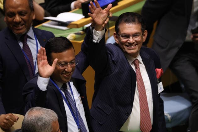 June 2, 2026, New York, New York, USA: KHALILUR RAHMAN of Bangladesh is elected President of the 81st session of the UN General Assembly with 99 votes during a plenary meeting at UNHQ in New York. ANDREAS KAKOURIS of Cyprus received 91 votes. New York USA  - ZUMAo116 20260602_znp_o116_001 Copyright: xBiancaxOterox
