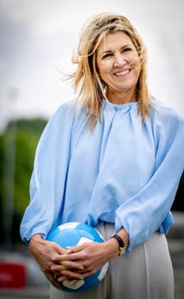 02-06-2026 Voorburg Queen Maxima, Honorary Chair of the MIND Us Foundation, during the kick off the ˜The Invisible Injury™ program by the KNVB and Zilveren Kruis at Forum Sport in Voorburg. Â  Copyright: xPPEx