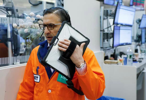 Traders work on the floor of the New York Stock Exchange at the NYSE Options Market on Wall Street on Tuesday, June 2, 2026 in New York City. According to Tuesday s Job Openings and Labor Turnover Survey, Job openings surged in April to reach their highest level since May 2024.  NYP20260602106 JOHNxANGELILLO