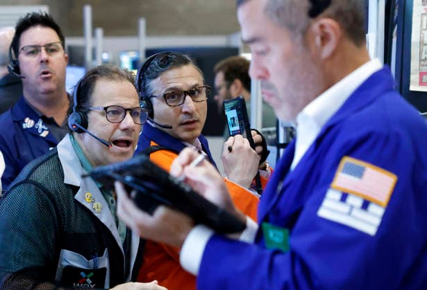 Traders work on the floor of the New York Stock Exchange at the NYSE Options Market on Wall Street on Tuesday, June 2, 2026 in New York City. According to Tuesday s Job Openings and Labor Turnover Survey, Job openings surged in April to reach their highest level since May 2024.  NYP20260602108 JOHNxANGELILLO