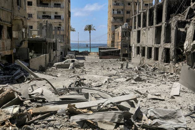 June 2, 2026, Tyre, Tyre, Lebanon: Destruction is seen in a neighborhood that was targeted by Israeli air strikes in the southern Lebanese port city of Tyre. Clashes have continued in southern Lebanon despite Israel and Hezbollah accepting a US plan for a partial ceasefire. President Donald Trump said on Monday that he had spoken to both sides and they agreed that all shooting will stop , after Iran warned Israeli military actions in Lebanon were a threat to the US-Iran ceasefire. Tyre Lebanon  - ZUMAn313 20260602_zip_n313_026 Copyright: xMarwanxNaamanix