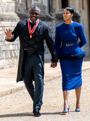 . 02 06 2026. Windsor, United Kingdom. Actor Sir Idris Elba and his wife Sabrina after he received a knighthood at an Investiture at Windsor Castle, United Kingdom.  xPoolx xi-Imagesx IIM-26800-0001