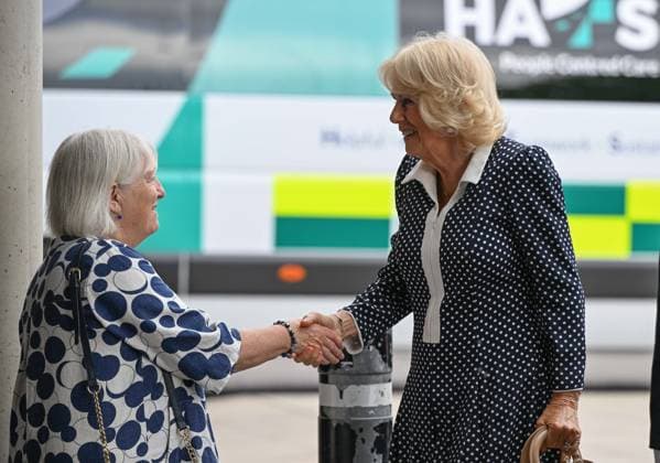 UK s Queen Camilla visits St George s Hospital in London LONDON, UNITED KINGDOM - JUNE 02: Queen Camilla of the United Kingdom visits St George s Hospital in London, United Kingdom to open a new roof garden for neurological intensive care patients on June 02, 2026. During her visit, Camilla met with healthcare professionals and patients. Rasid Necati Aslim Anadolu London United Kingdom. Editorial use only. Please get in touch for any other usage.  Copyright: x2026xAnadoluxRasidxNecatixAslimx
