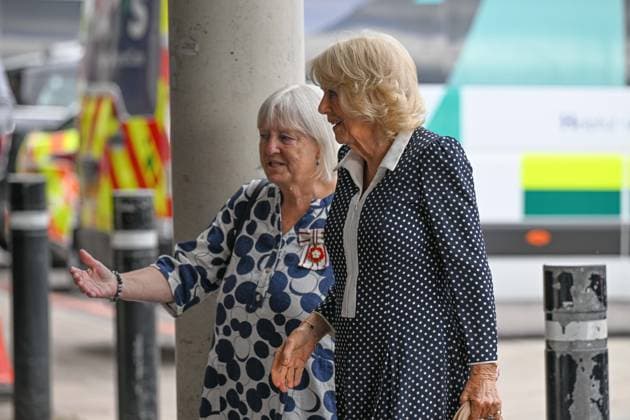 UK s Queen Camilla visits St George s Hospital in London LONDON, UNITED KINGDOM - JUNE 02: Queen Camilla of the United Kingdom visits St George s Hospital in London, United Kingdom to open a new roof garden for neurological intensive care patients on June 02, 2026. During her visit, Camilla met with healthcare professionals and patients. Rasid Necati Aslim Anadolu London United Kingdom. Editorial use only. Please get in touch for any other usage.  Copyright: x2026xAnadoluxRasidxNecatixAslimx