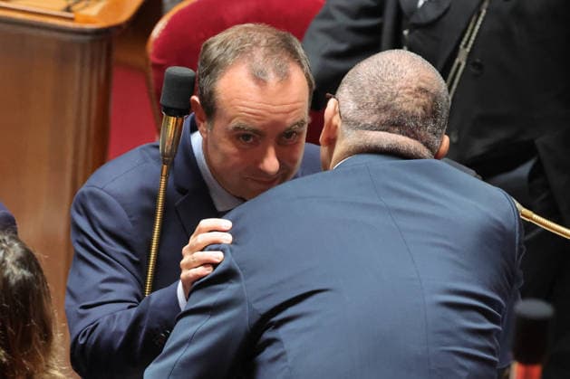 Session of Questions to the Government in National Assembly - Paris French Prime Minister Sebastien Lecornu and French Minister of the Interior Laurent Nunez seen here during a session of Questions to the Government at the French National Assembly in Paris, France on May 2, 2026. Photo by Henri Szwarc ABACAPRESS.COM Paris France  Copyright: xSzwarcxHenri ABACAx