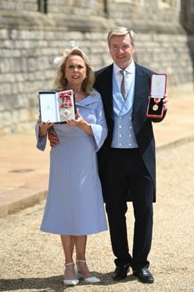 Investitures at Windsor Castle, UK, 02 June 2026 Windsor, UK, 02 June 2026: Sir Christopher Dean and Dame Jayne Christensen (Torvill) have been honoured for their services to ice skating and voluntary service during Investitures at Windsor Castle., Credit:Eddie Mulholland for The Telegraph PA ROTA - B68 Avalon UK, Windsor  Copyright: xEddiexMulhollandxforxThexTelegraphx xPAxROTAx-xB68x xAvalonx 1107345092