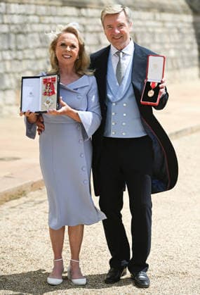 . 02 06 2026. Windsor, United Kingdom. Ice skaters Jayne Torvill and Christopher Dean after receiving a damehood and a knighthood at an Investiture at Windsor Castle, United Kingdom.  xPoolx xi-Imagesx IIM-26800-0006