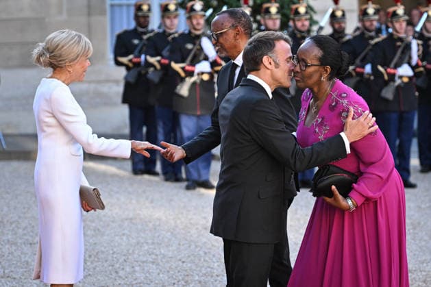 Emmanuel and Brigitte Macron welcome Paul and Jeannette Kagame at the Elysee FA French President Emmanuel Macron and French First Lady Brigitte Macron welcome Rwanda s President Paul Kagame and his wife Jeannette Kagame at The Elysee Presidential Palace in Paris on June 2, 2026. Photo by Firas Abdullah ABACAPRESS.COM Paris Ile-de-France France  Copyright: xAbdullahxFiras ABACAx