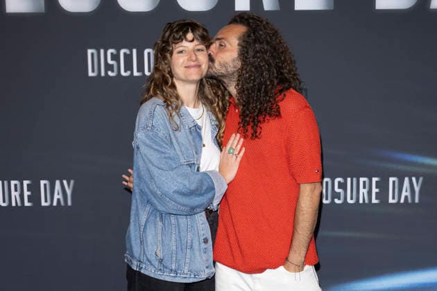 Photocall Disclosure Day in Paris Maxime Musqua and Clementine Guy pose during a photocall for the premiere of the film Disclosure Day in Paris, France, June 2, 2026. Photo by Eliot Blondet ABACAPRESS.COM Paris France France  Copyright: xBlondetxEliot ABACAx