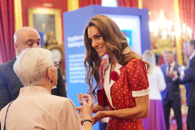 . 02 06 2026. London, United Kingdom. Kate Middleton, the Princess of Wales, at a reception to mark the 125th anniversary of Cancer Research UK at St.JamesÕs Palace in London.  xPoolx xi-Imagesx IIM-26802-0021