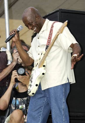 Bonnaroo Music Festival 2006 Jun 17, 2006; Manchester, TN, USA; Blues Legend BUDDY GUY performs live at the 2006 Bonnaroo Music Festival that took place in Manchester, TN. With over 70,000 fans in attendance at the 4 day festival they get a chance to see a variety of musicians, comedians, and artist. Mandatory Credit: Photo by Jason Moore ZUMA Press. ( ) Copyright 2006 by Jason Moore Manchester TN USA Copyright: xJasonxMoorex