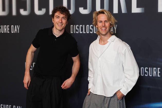 Disclosure Day premiere at Grand Rex theatre Celebrities arrival on red carpet Cesar de Rummel et Dorian Lauduique Ofenbach 456967 2026 06 02  Copyright: xSebastienxFremontx xStarfacex STAR_456967_038