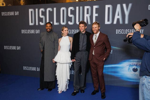 Disclosure Day premiere at Grand Rex theatre Celebrities arrival on red carpet Colman Domingo, Emily Blunt, Josh O Connor and Wyatt Russell 456967 2026 06 02  Copyright: xSebastienxFremontx xStarfacex STAR_456967_086