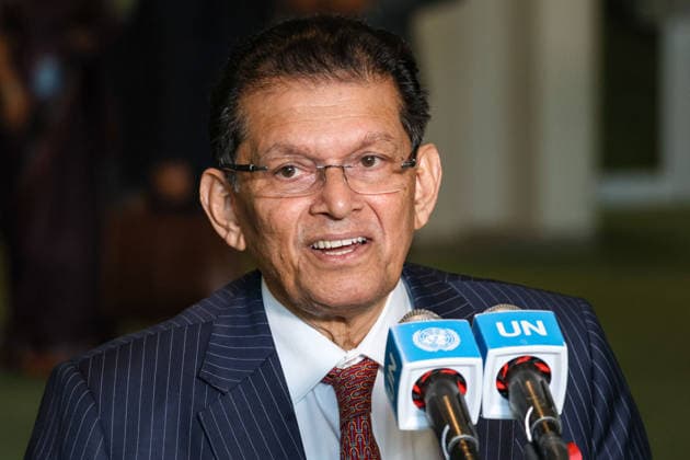 June 2, 2026, New York, New York, USA: KHALILUR RAHMAN of Bangladesh speaks at the General Assembly stakeout after being elected President of the 81st session of the UN General Assembly at UNHQ in New York. New York USA - ZUMAo116 20260602_znp_o116_035 Copyright: xBiancaxOterox