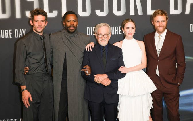 Josh O Connor, Colman Domingo, Steven Spielberg, Emily Blunt and Wyatt Russell Premiere of the film Disclosure Day at the Grand Rex in Paris on June 2, 2026 Coadic Guirec Bestimage Premiere of the film Disclosure Day at the Grand Rex in Paris on June 2, 2026 Paris France  Copyright: xCOADICxGUIRECx xBESTIMAGExCOADICxGUIRECx xBESTIMAGEx