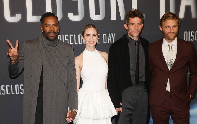 Colman Domingo, Emily Blunt, Josh O Connor and Wyatt Russell Premiere of the film Disclosure Day at the Grand Rex in Paris on June 2, 2026 Coadic Guirec Bestimage Premiere of the film Disclosure Day at the Grand Rex in Paris on June 2, 2026 Paris France  Copyright: xCOADICxGUIRECx xBESTIMAGExCOADICxGUIRECx xBESTIMAGEx