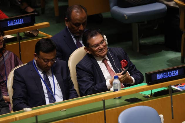 June 2, 2026, New York, New York, USA: KHALILUR RAHMAN of Bangladesh smiles in the General Assembly Hall before the vote for President of the 81st session of the UN General Assembly at UNHQ in New York. New York USA - ZUMAo116 20260602_znp_o116_012 Copyright: xBiancaxOterox