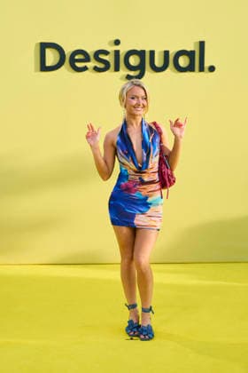 Desigual Presents Desigual Vintage New Collection - Ibiza Zara Larsson attends the launch of the ‘Desigual Vintage’ new collection and the party to celebrate the 40th anniversary of the first Desigual store at The Farm on June 2, 2026 in Ibiza, Spain Photo by ABACAPRESS.COM Ibiza Balearic Islands Spain  Copyright: xABACAx