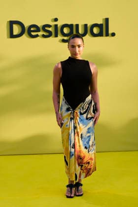 Desigual Presents Desigual Vintage New Collection - Ibiza Demi Lovato attends the launch of the ‘Desigual Vintage’ new collection and the party to celebrate the 40th anniversary of the first Desigual store at The Farm on June 2, 2026 in Ibiza, Spain Photo by ABACAPRESS.COM Ibiza Balearic Islands Spain  Copyright: xABACAx