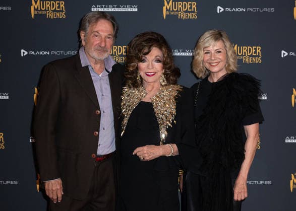 Michael Brandon, Dame Joan Collins and Glynis Barber attends A Murder Between Friends UK Premiere at the Curzon Mayfair in London, England. UK. Tuesday 2nd June 2026. Copyright: xJamesxWarrenx ae7dj414