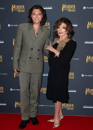 Damian Hurley and Dame Joan Collins attends A Murder Between Friends UK Premiere at the Curzon Mayfair in London, England. UK. Tuesday 2nd June 2026. Copyright: xJamesxWarrenx ae7dj362