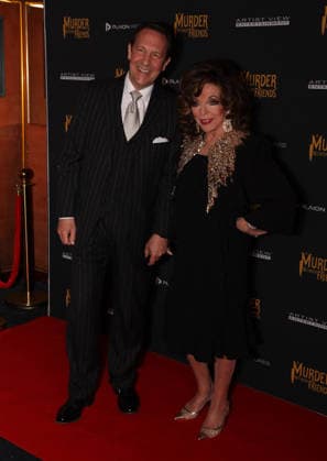 Murder Between Friends premiere London, UK. Percy Gibson and Joan Collins at the Murder Between Friends premiere. Curzon Mayfair. 2nd June 2026. LMK11-S030626-001 Steve Bealing Landmark Media 